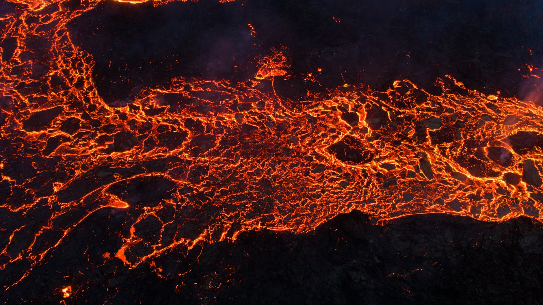 Lava flow in Iceland
